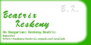 beatrix keskeny business card